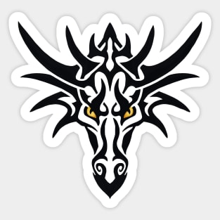 Tribal Dragon - Glow Sticker